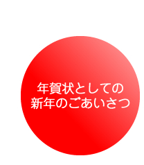 年賀状としての新年のごあいさつ